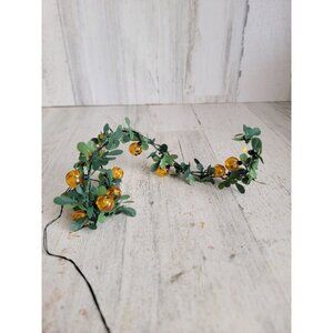 Lemax garland pumpkin string mini village accessory Halloween